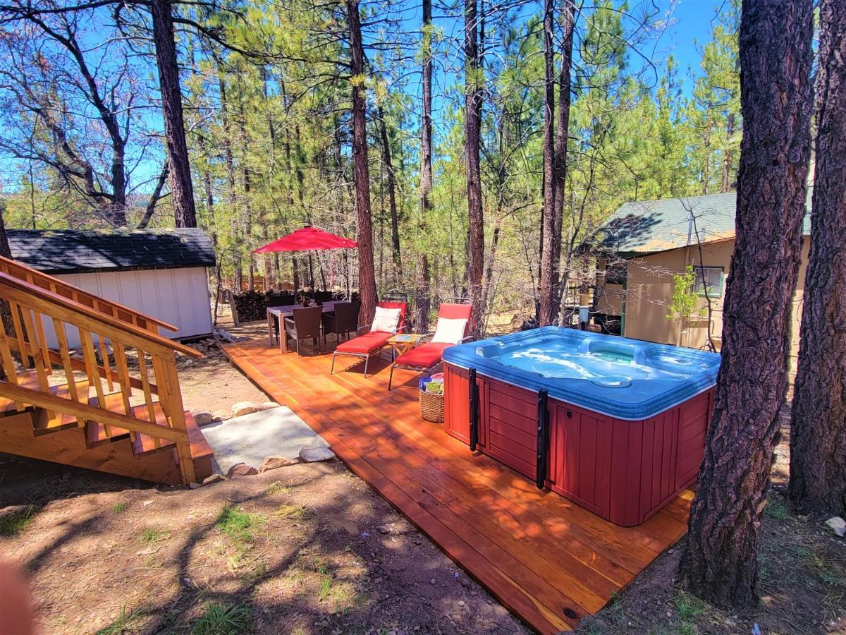 Four Seasons Getaway-Private Hot Spa With Pine Tree Views-Walk To Village And Pineknot Trailhead-Plus King Bed! Big Bear Lake Esterno foto
